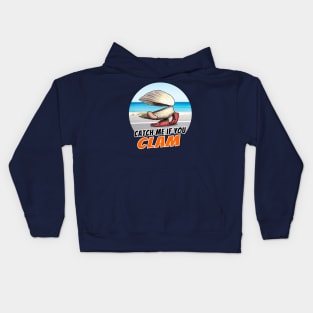 Catch Me If You Clam Kids Hoodie